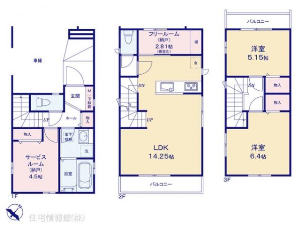 新築戸建 千葉県市川市塩焼４丁目6-34 東西線妙典駅 6,290万円