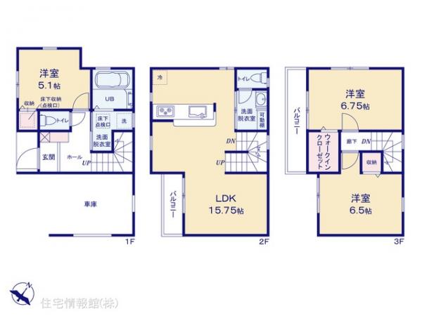 新築戸建 埼玉県さいたま市桜区町谷１丁目 JR京浜東北線浦和駅 3,690万円