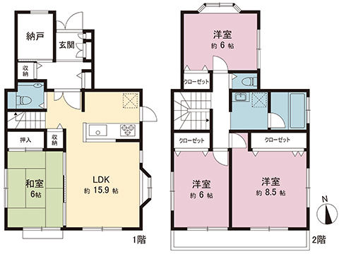 中古戸建 松戸市和名ケ谷 新京成電鉄線松戸新田駅 2,500万円
