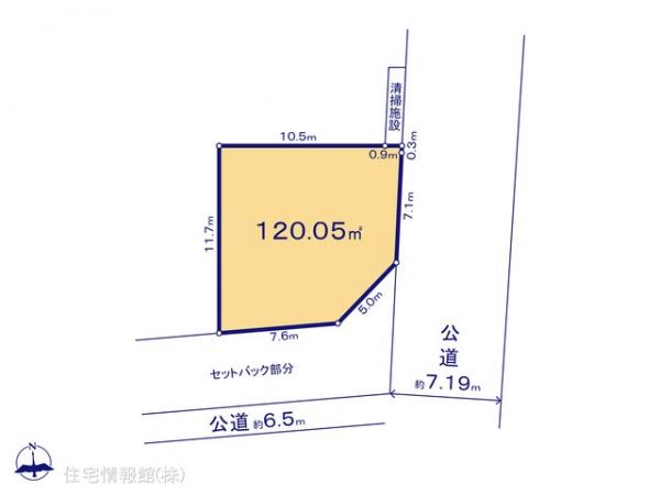 土地 千葉県船橋市芝山６丁目145-2 新京成電鉄線北習志野駅 3,090万円