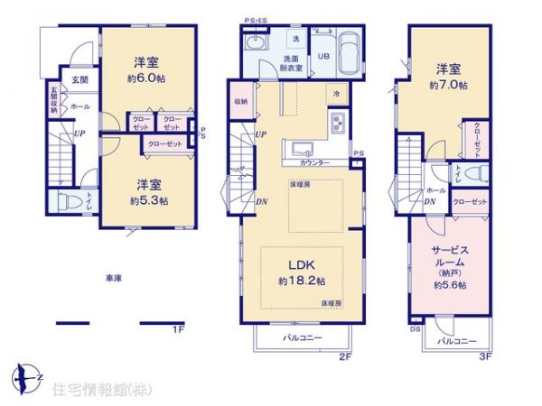 新築戸建 東京都江戸川区下篠崎町19 都営新宿線篠崎駅 5,999万円