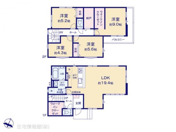 新築戸建 埼玉県川口市領家３丁目 日暮里・舎人ライナー西新井大師西駅 4,398万円