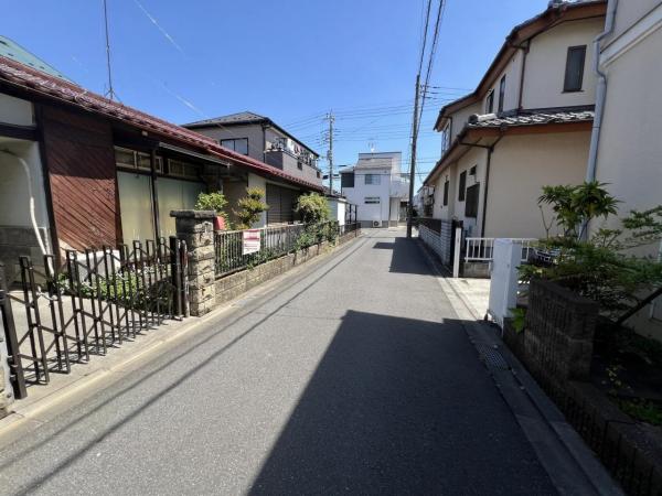 春日部市藤塚 土地 前面道路含む現地写真