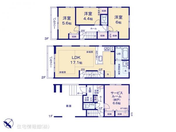 新築戸建 千葉県市川市妙典３丁目11-18 東西線妙典駅 7,390万円