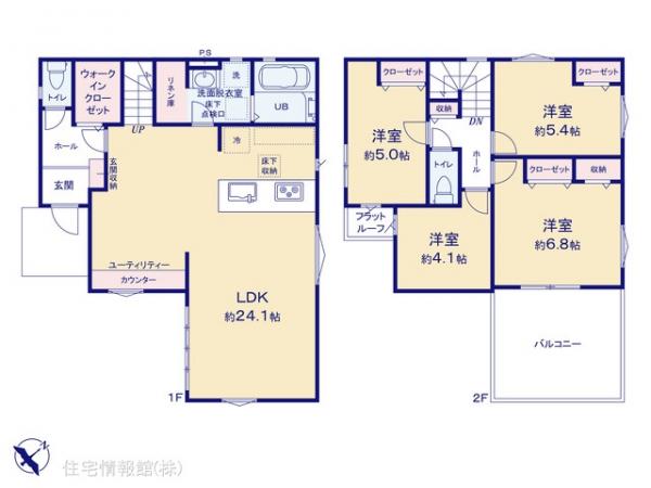 新築戸建 千葉県八千代市八千代台北１０丁目876-4 京成本線八千代台駅 3,788万円