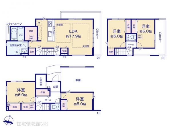 新築戸建 東京都江戸川区北小岩７丁目22-18 京成本線京成小岩駅 6,999万円