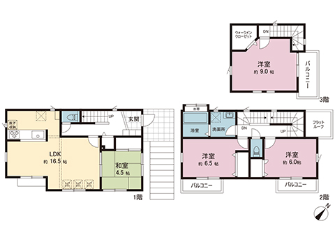 中古戸建 川崎市宮前区菅生２丁目 小田急線向ヶ丘遊園駅 3,299万円