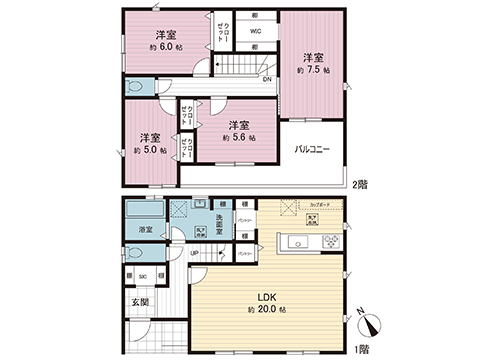 新築戸建 町田市金井ヶ丘１丁目 小田急線玉川学園前駅 6,090万円