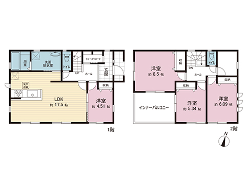 新築戸建 横浜市金沢区能見台１丁目 京急本線能見台駅 6,380万円