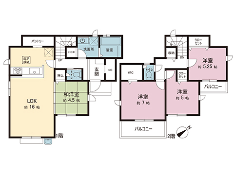 新築戸建 東京都昭島市拝島町５丁目 JR青梅線拝島駅 3,480万円