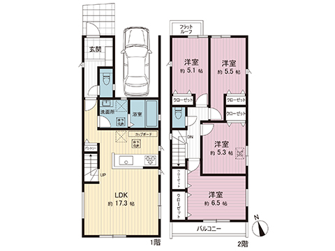 新築戸建 横浜市戸塚区戸塚町 JR東海道本線(東京〜熱海)戸塚駅 4,790万円