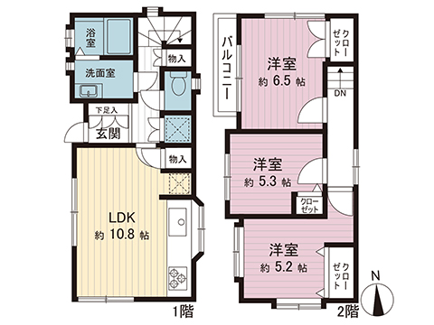 中古戸建 座間市入谷西５丁目 JR相模線入谷駅 1,799万円