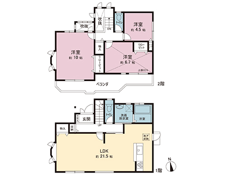 中古戸建 横浜市旭区笹野台４丁目 相鉄本線三ツ境駅 4,499万円
