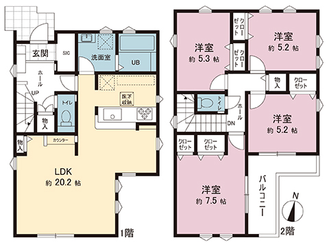新築戸建 東京都町田市忠生２丁目 小田急線町田駅 4,599万円