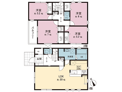新築戸建 東京都町田市忠生２丁目 小田急線町田駅 4,199万円
