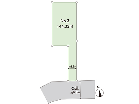土地 藤沢市天神町２丁目 小田急江ノ島線六会日大前駅 2,890万円