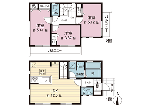 新築戸建 立川市幸町４丁目 多摩モノレール砂川七番駅 3,680万円