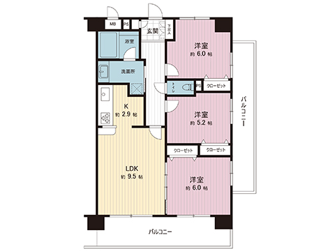 中古マンション 越谷市大字大房 東武伊勢崎線北越谷駅 2,080万円