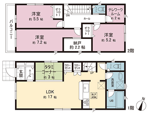 新築戸建 横浜市旭区上白根町 JR横浜線中山駅 3,580万円