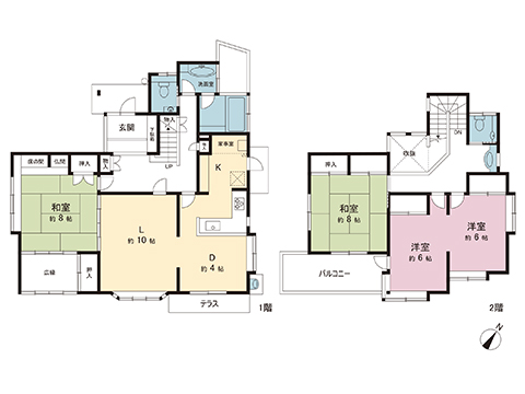 中古戸建 埼玉県越谷市大字大道 東武伊勢崎線大袋駅 3,399万円