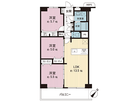 中古マンション 越谷市大字大房 東武伊勢崎線北越谷駅 2,190万円