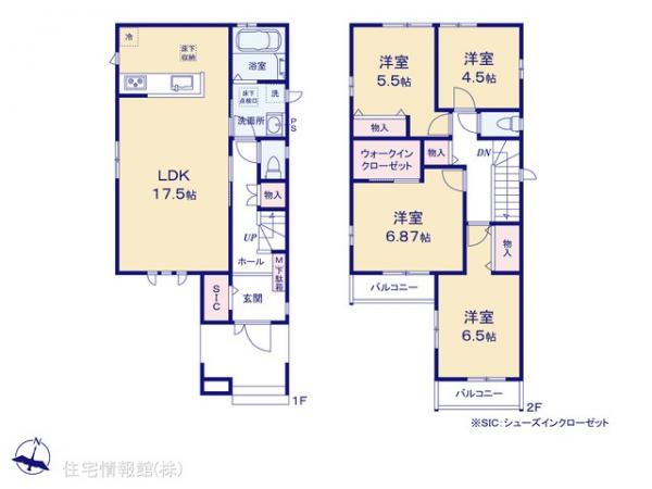 新築戸建 東京都足立区辰沼１丁目4 千代田線北綾瀬駅 6,190万円