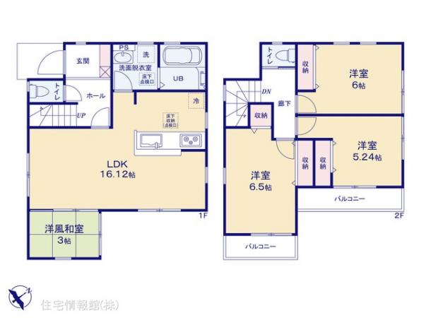 新築戸建 千葉県船橋市松が丘３丁目53-3 東葉高速鉄道北習志野駅 2,580万円
