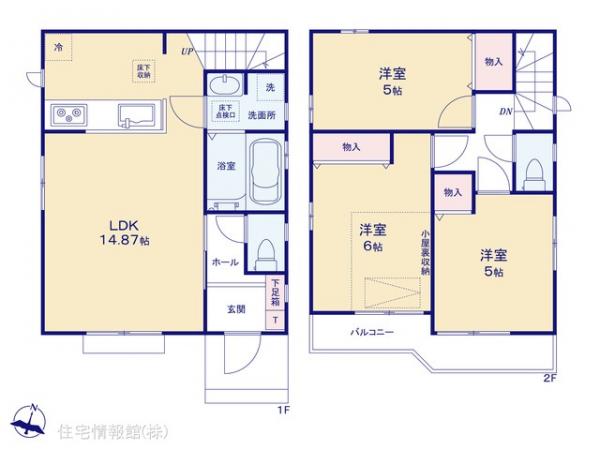 新築戸建 東京都立川市富士見町３丁目15-3 JR青梅線西立川駅 3,690万円