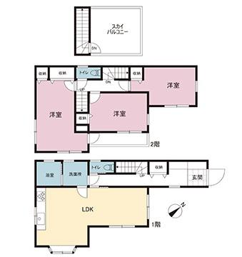 中古戸建 千葉市中央区葛城３丁目 JR内房線本千葉駅 2,150万円