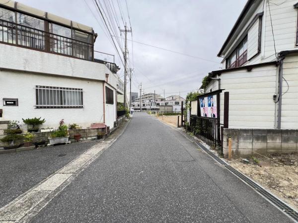 越谷市大字袋山 土地 前面道路含む現地写真