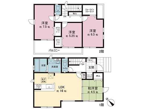 新築戸建 北葛飾郡松伏町大字松伏 東武伊勢崎線北越谷駅 3,280万円