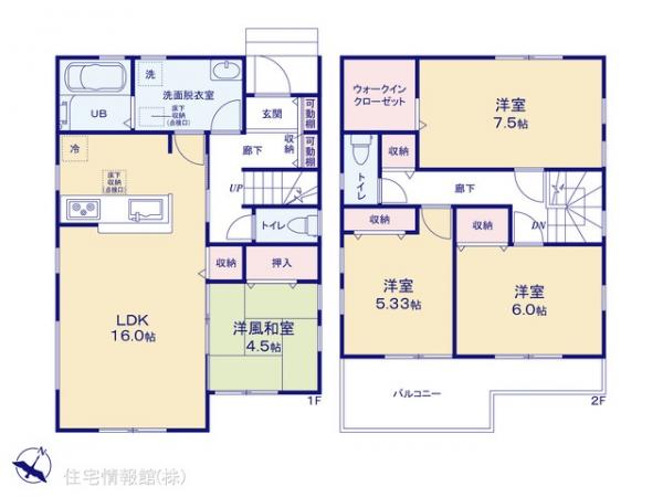 新築戸建 埼玉県北葛飾郡松伏町田中３丁目27-19 東武伊勢崎線北越谷駅 2,580万円