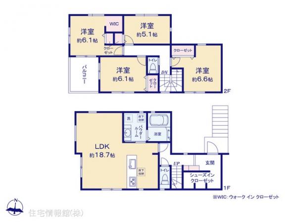 新築戸建 神奈川県横浜市都筑区荏田南３丁目20 東急田園都市線市が尾駅 7,690万円
