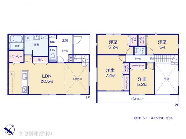 新築戸建 神奈川県横浜市金沢区釜利谷西３丁目37 京急本線金沢文庫駅 6,490万円