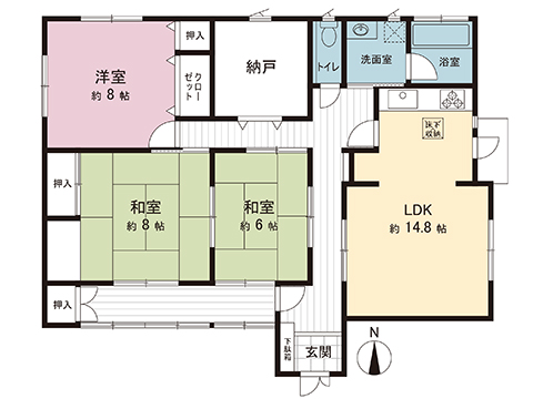 中古戸建 八王子市兵衛１丁目 JR横浜線八王子みなみ野駅 5,797万円