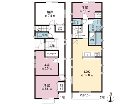 新築戸建 座間市立野台２丁目 小田急線座間駅 4,080万円