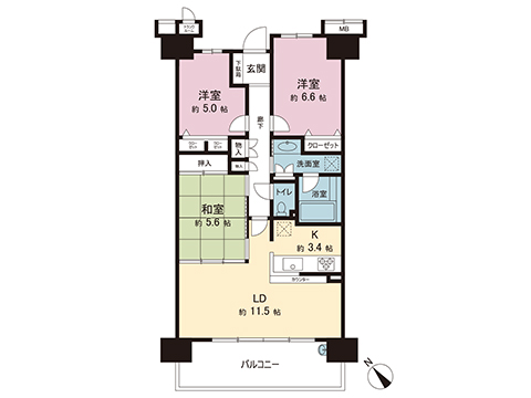 中古マンション 茅ヶ崎市萩園 JR相模線北茅ヶ崎駅 2,299万円