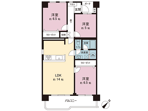 中古マンション 松戸市竹ケ花 千代田常磐線松戸駅 2,680万円