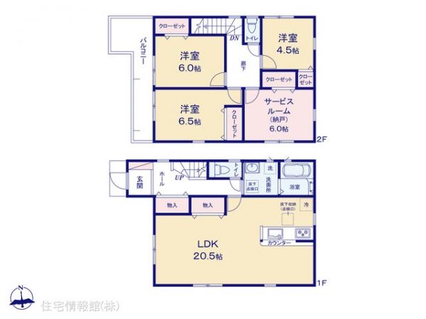 新築戸建 千葉県千葉市若葉区千城台北１丁目12-1 千葉都市モノレール千城台北駅 3,380万円