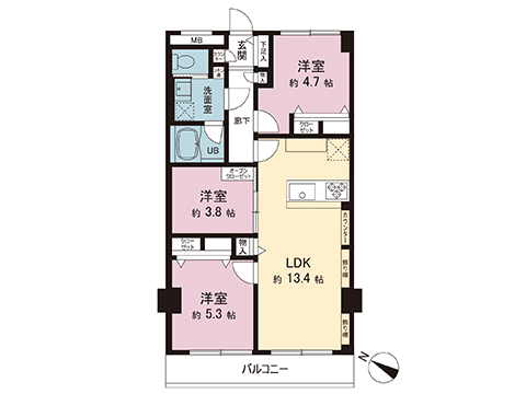 中古マンション 川崎市宮前区宮崎 東急田園都市線宮崎台駅 3,899万円