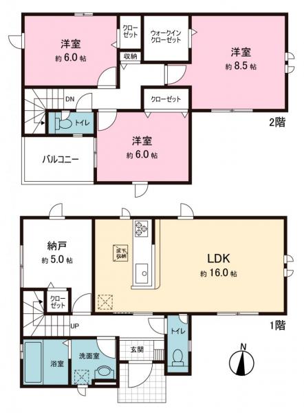 新築戸建 伊勢原市沼目４丁目 小田急線伊勢原駅 2,599万円