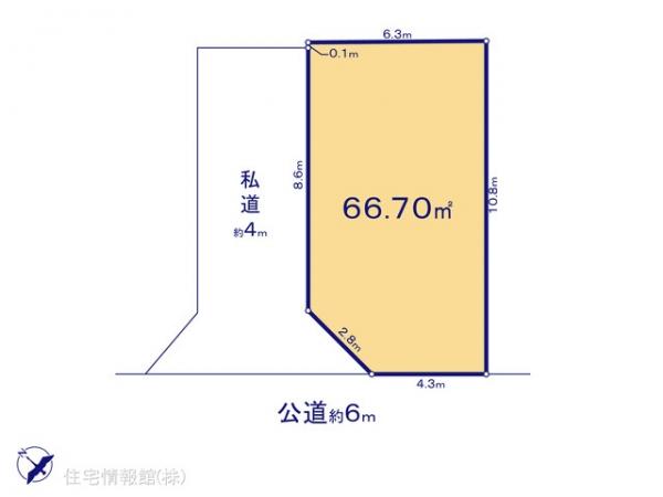 土地 埼玉県川口市朝日６丁目 埼玉高速鉄道南鳩ケ谷駅 1,700万円