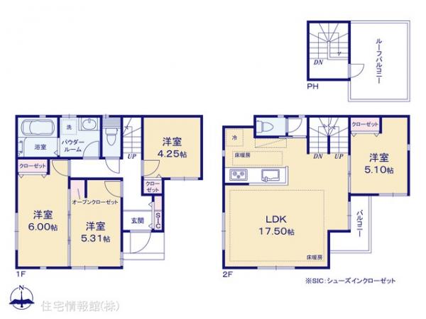 新築戸建 埼玉県川口市末広２丁目12-15 埼玉高速鉄道川口元郷駅 3,980万円
