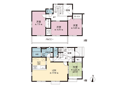 新築戸建 白岡市西３丁目 JR東北本線（宇都宮線）白岡駅 3,398万円