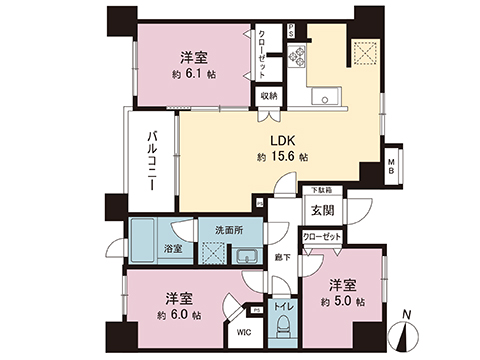 中古マンション 大和市中央林間４丁目 東急田園都市線中央林間駅 6,390万円