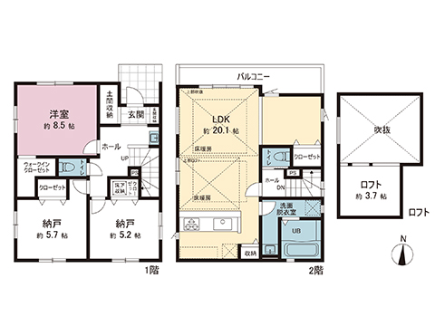 新築戸建 藤沢市亀井野２丁目 小田急江ノ島線六会日大前駅 5,299万円
