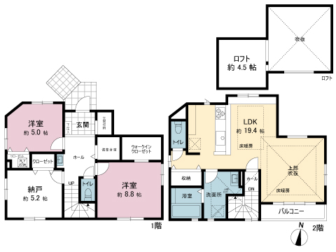 新築戸建 藤沢市亀井野２丁目 小田急江ノ島線六会日大前駅 5,599万円