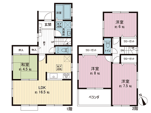 中古戸建 茅ヶ崎市ひばりが丘 JR東海道本線(東京〜熱海)茅ヶ崎駅 4,499万円