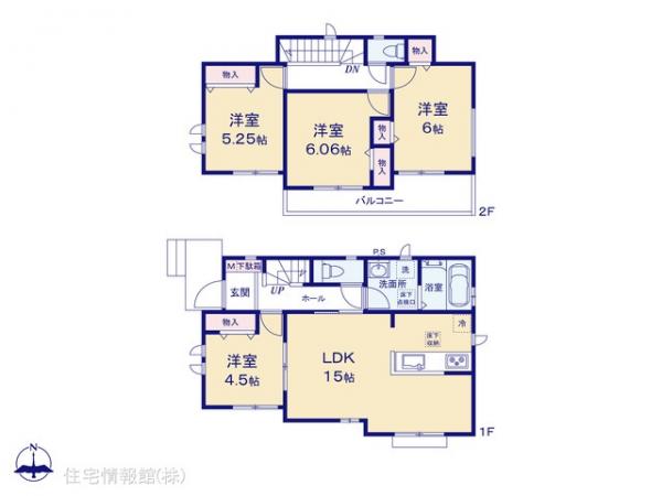 新築戸建 埼玉県北足立郡伊奈町栄５丁目115 JR東北本線（宇都宮線）蓮田駅 3,390万円