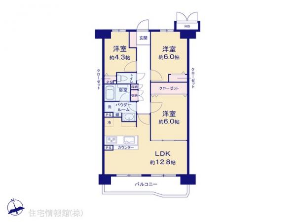 中古マンション 埼玉県川越市仙波町３丁目32-3 東武東上線川越駅 2,298万円